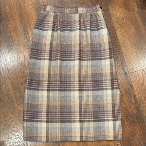 Vintage Plaid Skirt